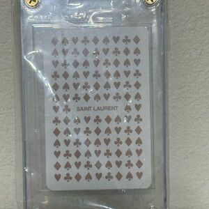 Saint Laurent Brown and White Card Set